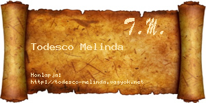 Todesco Melinda névjegykártya