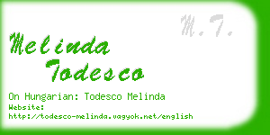 melinda todesco business card